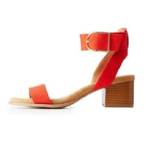 Charlotte Russe Faux Suede Ankle Strap Sandals